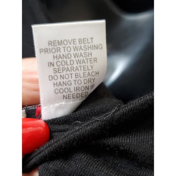 Inseparable Women's Black & Gray Rayon Long Sleeve V-Neck Jumpsuits Size Large - Picture 9 of 10